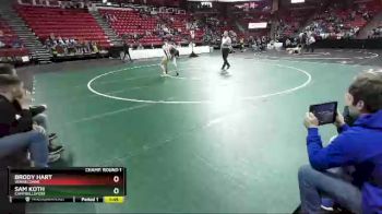D2-132 lbs Champ. Round 1 - Sam Koth, Campbellsport vs Brody Hart, Winneconne