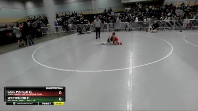 67 lbs Quarterfinal - Cael Marcotte, Socal Grappling Wrestling Club vs Weston Ekle, Mid Valley Wrestling Club