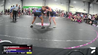 138 lbs Finals (2 Team) - Kailani Barrientos, RPA vs Elle Kaufmann, Level Up