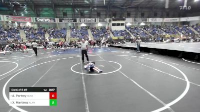 52 lbs Consi Of 8 #2 - Amaina Portrey, Duran Elite vs Xzavier Martinez, Alamosa