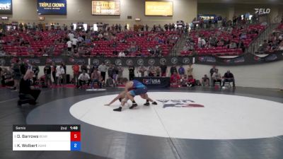 65 kg Semis - Derek Barrows, Bear Cave Wrestling Club vs Kellen Wolbert, Askren Wrestling Academy