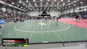 126 lbs Round 3 (3 Team) - Chase Richards, Niagara Wheatfield Sr HS vs Nathanial Racz, Minisink Valley