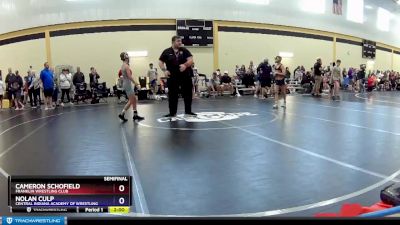 77 lbs Semifinal - Cameron Schofield, Franklin Wrestling Club vs Nolan Culp, Central Indiana Academy Of Wrestling