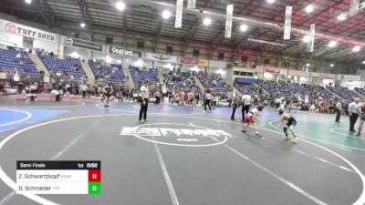 70 lbs Semifinal - Zaydean Schwartzkopf, Nebraska Elite WC vs Dalton Schroeder, Top Notch WC