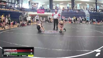 70 lbs Quarterfinals (8 Team) - CORBIN CHARLES, MF Savages vs Cameron Ramp, Backyard Brawlers