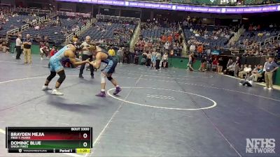 3A 165 lbs Semifinal - Dominic Blue, Union Pines vs Brayden Mejia, Fred T. Foard