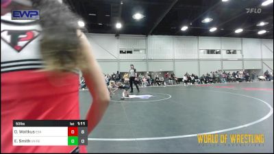 50 lbs Rr Rnd 3 - Oakley Waitkus, Eastside Assassins vs Emalyn Smith, Untouchables Girls RED