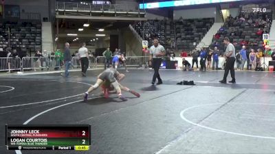 132 lbs 1st Place Match - Logan Courtois, WR-Topeka Blue Thunder vs Johnny Leck, South Central Punishers