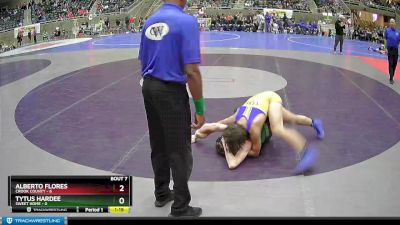 115 lbs Semis & 1st Wrestleback (8 Team) - Alberto Flores, Crook County vs Tytus Hardee, Sweet Home