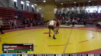 174 lbs Quarterfinal - Ben Sarasin, Chicago vs Shyler Langley, Simpson