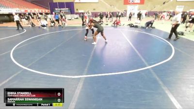 135 lbs Cons. Round 1 - Samarrah Sswanigan, Indiana vs Emma Stansell, Team Idaho Wrestling Club