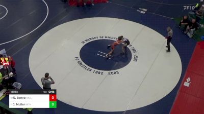 89 lbs Consolation - Gabe Benyo, Hazleton vs Cael Muller, Bethlehem Catholic