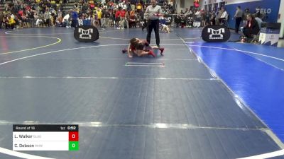 62 lbs Round Of 16 - Landon Walker, Glasgow W.A. vs Connor Dobson, Mhwc