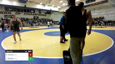 160 lbs Consi Of 16 #1 - Ayden Cortez, Clovis West vs Joe Gliatta, Immaculate Conception (IL)