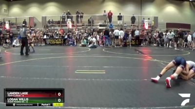 100 lbs Quarterfinals (8 Team) - Landen Lage, Team Illinois vs Logan Willis, Ragin Raisins WC