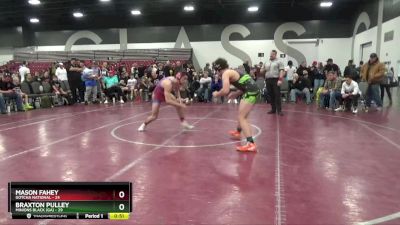 159 lbs Semis & 1st Wrestleback (8 Team) - Mason Fahey, Gotcha National vs Braxton Pulley, Minions Black (GA)