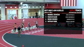 Men’s Heptathlon 60m Hurdles, Heat 3