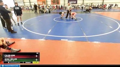 96 lbs Rd# 9- 2:15pm Saturday Final Pool - Caleb Kirk, M2TC Red vs Bode Heller, Iron Horse