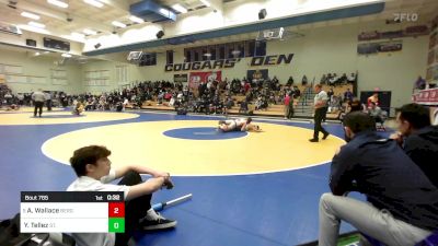 155 lbs Consi Of 8 #1 - Aidan Wallace, Bergen Catholic (NJ) vs Yazir Tellez, St. John Bosco