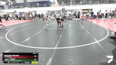 97 lbs Cons. Round 1 - Sincere Brown, Petersburg vs Jack Thrift, Great Neck Wrestling Club