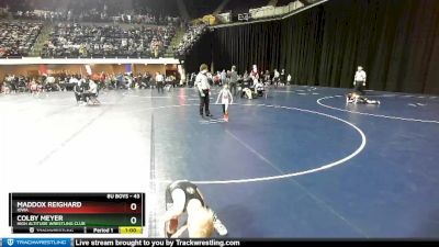 43 lbs Quarterfinal - Colby Meyer, High Altitude Wrestling Club vs Maddox Reighard, Iowa