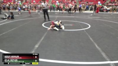 55 lbs Quarterfinal - Aizley Kessler, Greater Heights Wrestling vs Rylie Meitler, Team Lightning Wrestling Club