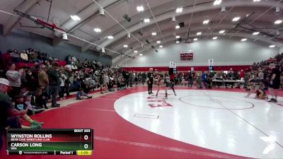 79-86 lbs Round 1 - Wynston Rollins, Bear Cave Wrestling Club vs Carson Long, HRA