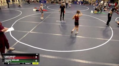 84 lbs Semis & 1st Wrestleback (8 Team) - Liam Maley, Northfield vs Mason Weller, Becker