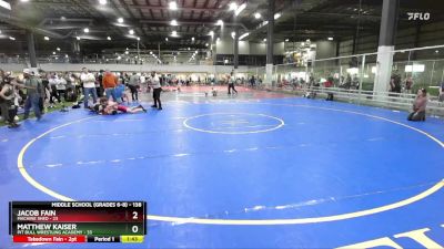 138 lbs Cons. Semi - Jacob Fain, Machine Shed vs Matthew Kaiser, Pit Bull Wrestling Academy