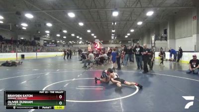 78 lbs Cons. Round 4 - Brayden Eaton, Saranac Youth WC vs Oliver Dunham, Portage PWC