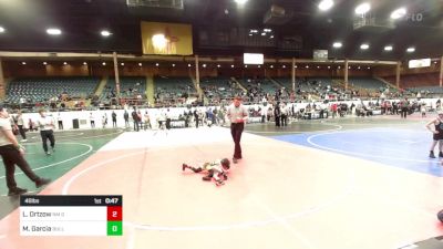 46 lbs Quarterfinal - Levi Ortzow, NM Gold vs Marcos Garcia, Bulldogs Jr Wrestling