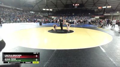 97 lbs Champ. Round 1 - Lincoln Brocker, Piranha Wrestling Club vs Bodie Piper, Twin City Wrestling Club