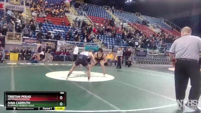 182 lbs Semifinal - Ivan Carruth, Ellendale-Edgeley-Kulm vs Tristan Pekas, Hettinger/Scranton