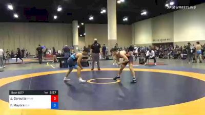 70 kg Prelims - Jaxon Garoutte, Brunson UVRTC vs Fidel Mayora, Cliff Keen Wrestling Club