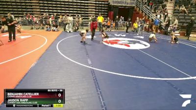 56 lbs Champ. Round 3 - Benjamin Catellier, Casper Wrestling Club vs Jaxson Rapp, Cowboy Kids Wrestling Club