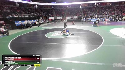 I-110 lbs Cons. Round 2 - Austin Fesinger, West Genesee vs Ryan Ball, Somers/North Salem