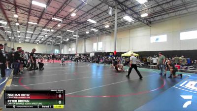 149 lbs 1st Place Match - Nathan Ortiz, California Grapplers vs Peter Brown, Canyon Springs Youth Wrestling