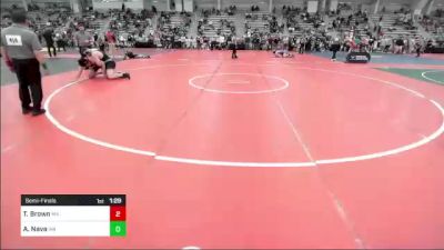 285 lbs Semifinal - Thomas Brown, MA vs Anthony Nava, WA