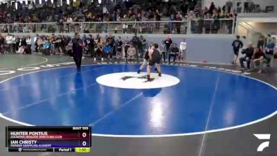 187 lbs X Bracket - Hunter Pontius, Soldotna Whalers Wrestling Club vs Ian Christy, Pioneer Grappling Academy