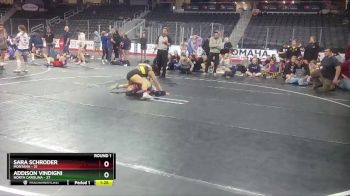 W 112 lbs Round 1 (4 Team) - Sara Schroder, Montana vs Addison Vindigni, North Carolina
