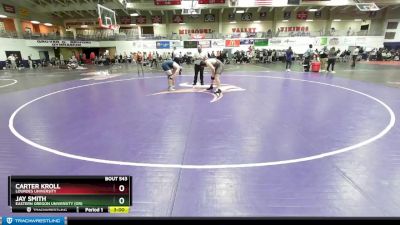 197 lbs Champ. Round 3 - Jay Smith, Eastern Oregon University (OR) vs Carter Kroll, Lourdes University