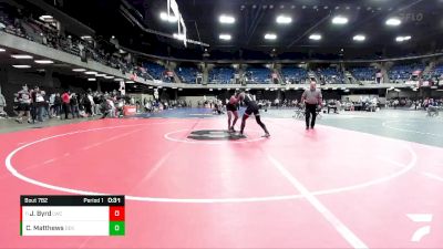 144 lbs Semifinal - Jalen Byrd, Lincoln-Way Central vs Cam Matthews, DeKalb