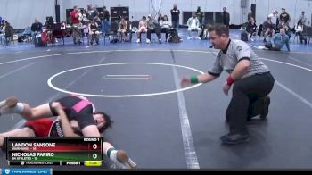 110 lbs Round 1 (6 Team) - Nicholas Papiro, 84 Athletes vs Landon Sansone, Warhawks