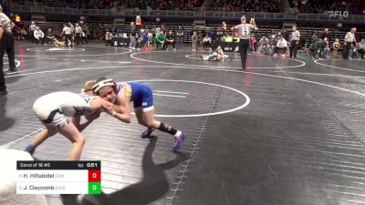 55 lbs Consi Of 16 #2 - Hixon Hiltabidel, Edinboro vs Jackson Claycomb, Everett