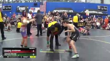 92 lbs Round 2 (6 Team) - Dominic Goodman, Olympia vs Adrian Rojas, Steel Valley Psychos