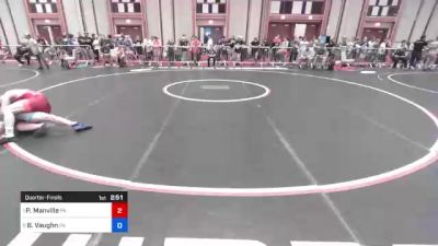 145 lbs Quarterfinal - Pierson Manville, Pa vs Bryson Vaughn, Pa