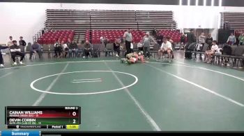 119 lbs Round 2 (8 Team) - Cainan Williams, Minions Green (GA) vs Devin CORBIN, Elite Ath Club DZ (IN)