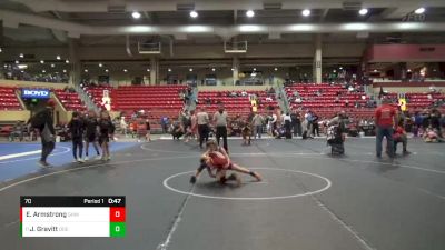 70 lbs Cons. Semi - Jack Gravitt, ODESSA vs Elias Armstrong, Greater Heights Wrestling