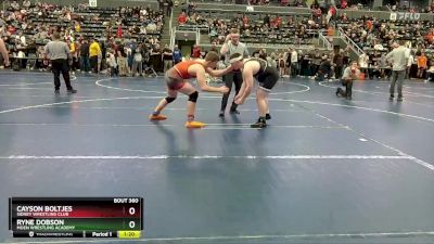 3rd Place Match - Cayson Boltjes, Sidney Wrestling Club vs Ryne Dobson, Moen Wrestling Academy