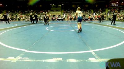 120 lbs Consi Of 16 #2 - Wyatt Brown, Hennessey Takedown Club vs Chase Montroy, Team Tulsa Wrestling Club